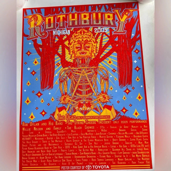 Rothbury Music Festival  Poster Summer 2009 - Picture 4 of 5